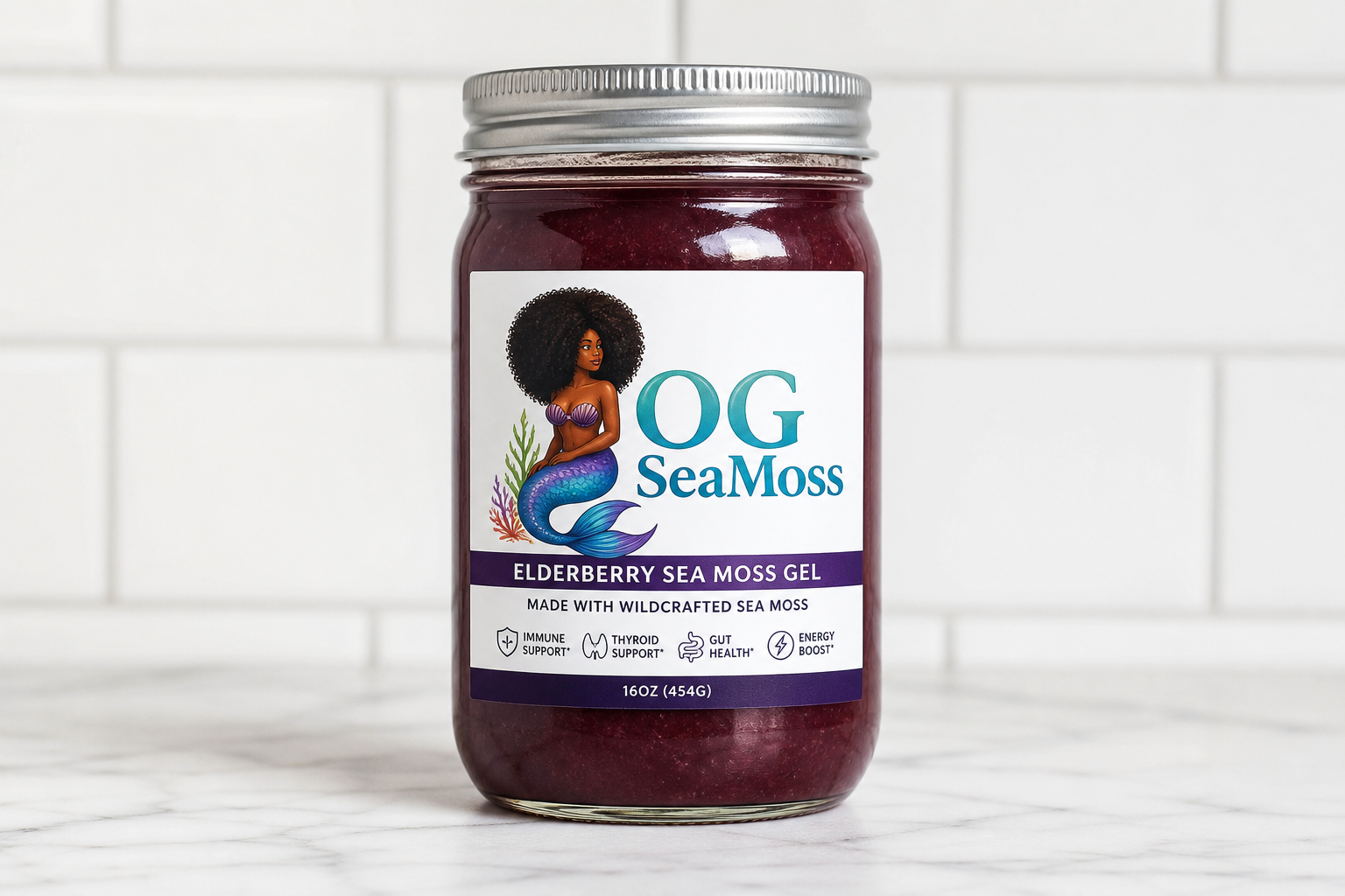 Elderberry Sea Moss Gel 16oz